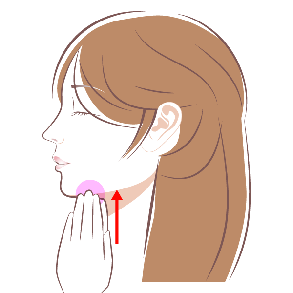 舌下腺のマッサージ